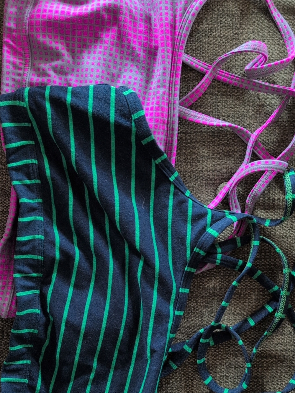 Athleta Sports Bras: Set Of Two Strappy Pullover Bras, Size XL